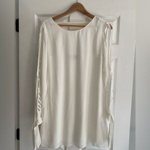 Lulus White Long Sleeve Mini Dress Size S
